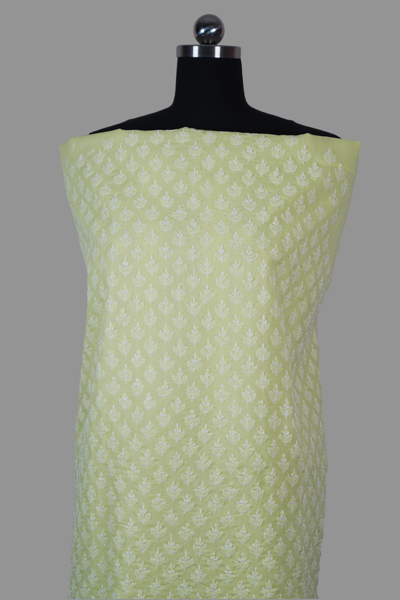 Lime Yellow Cotton Suit